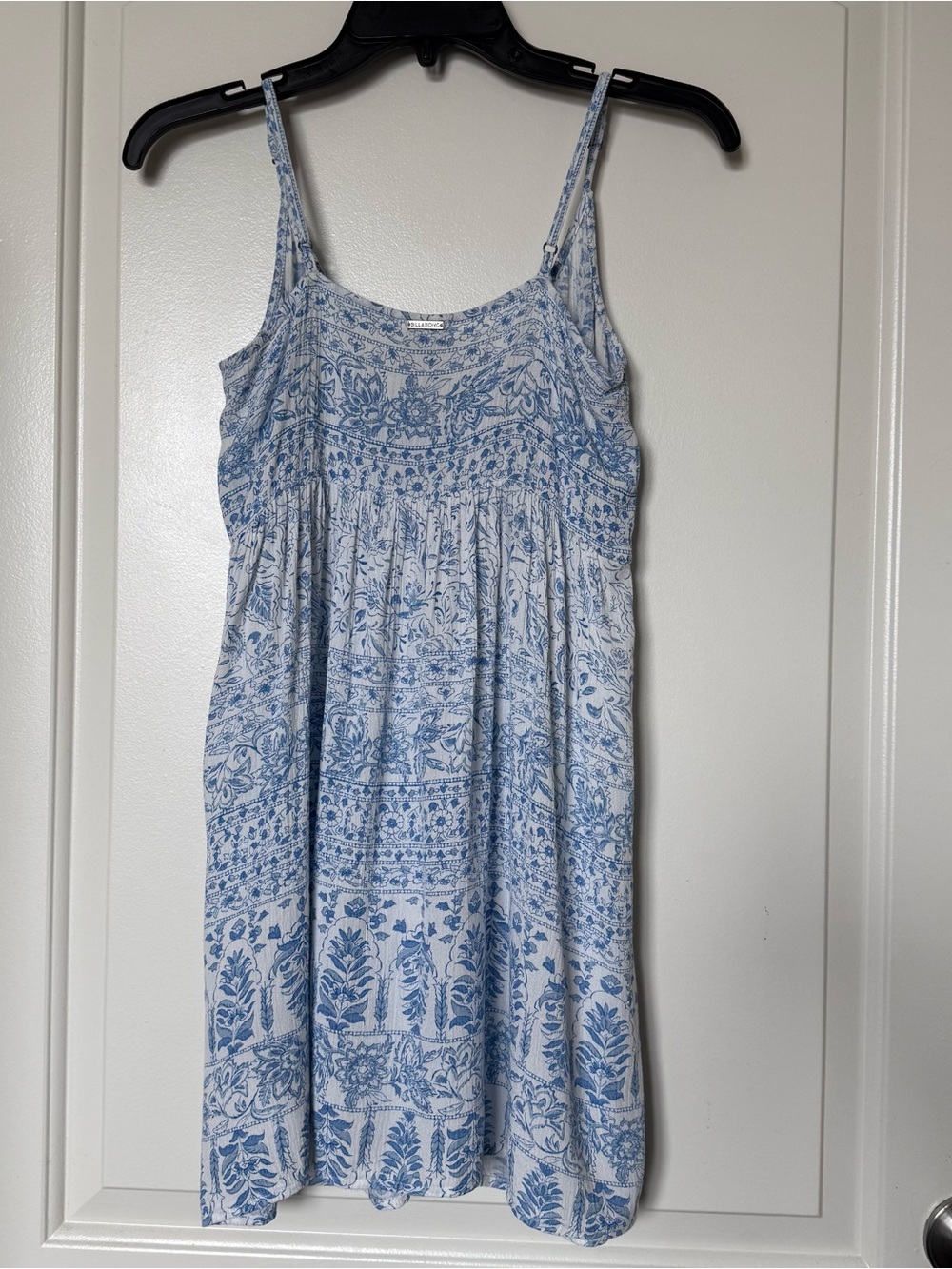 Billabong Blue and White Floral glow up mini dress - Picture 6 of 15
